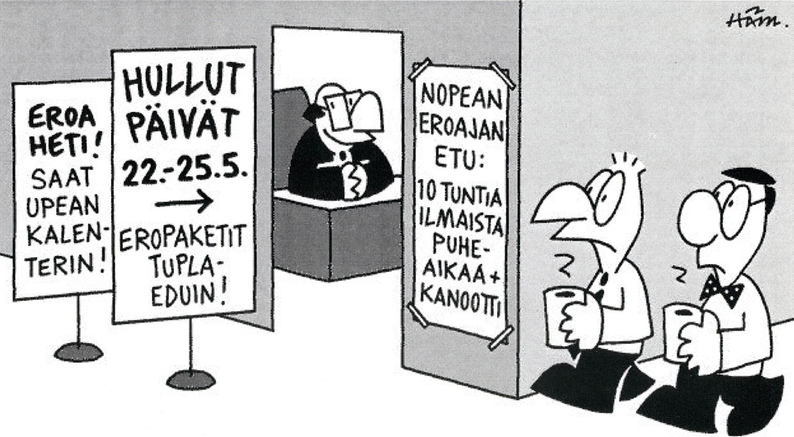 Pilapiirros - Eropaketti