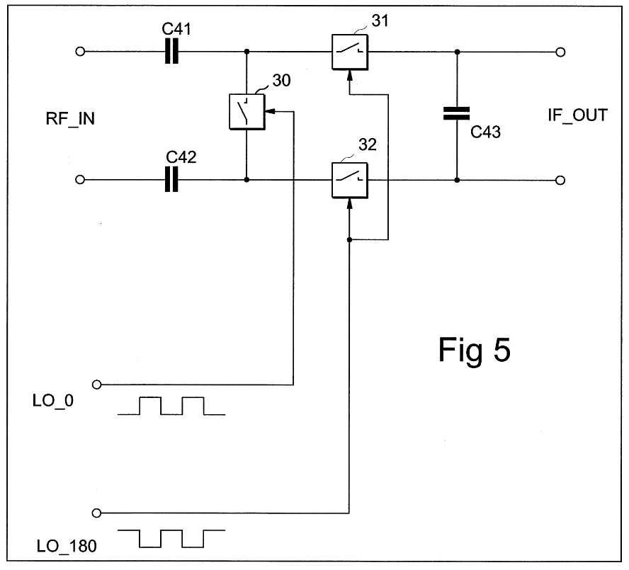 Vahvistavan passiivisen mikserin periaatekaavio